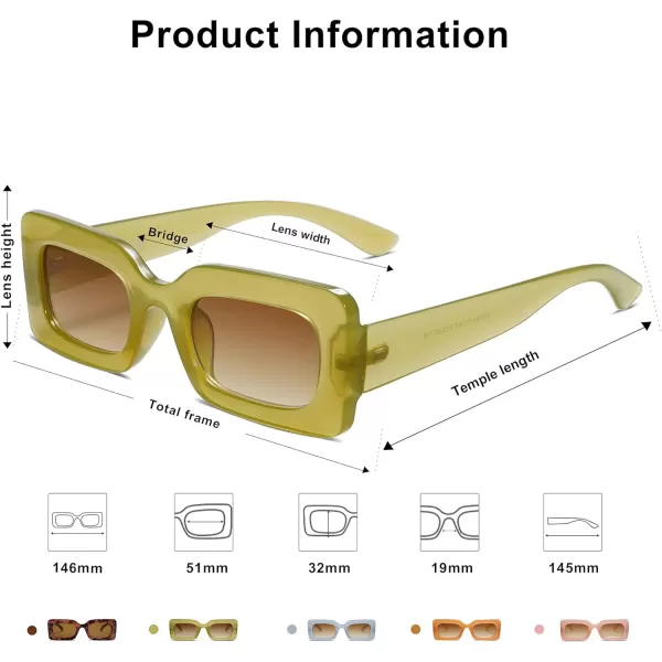 SOJOS Trendy Sunglasses for Women and MenGreen