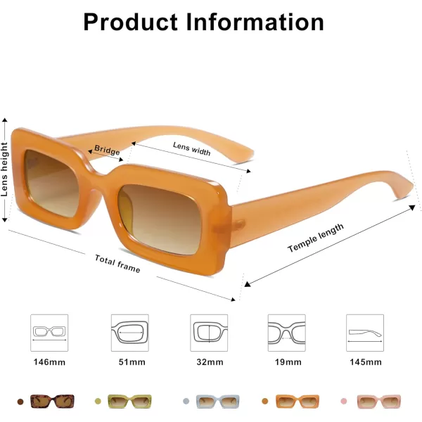 SOJOS Trendy Sunglasses for Women and MenOrange