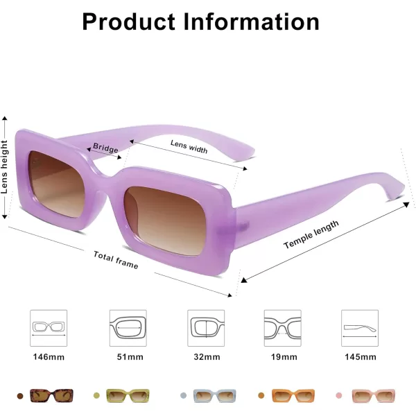 SOJOS Trendy Sunglasses for Women and MenPurple