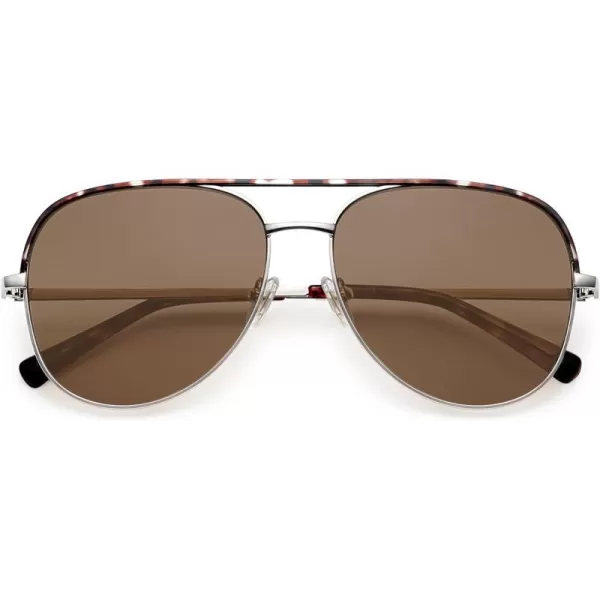 SOJOS Classic Aviator Sunglasses for Women Men Trendy Oversized Metal Frame UV400 Lenses SJ1220Silver FrameTortoise BarLight Brown Lenses