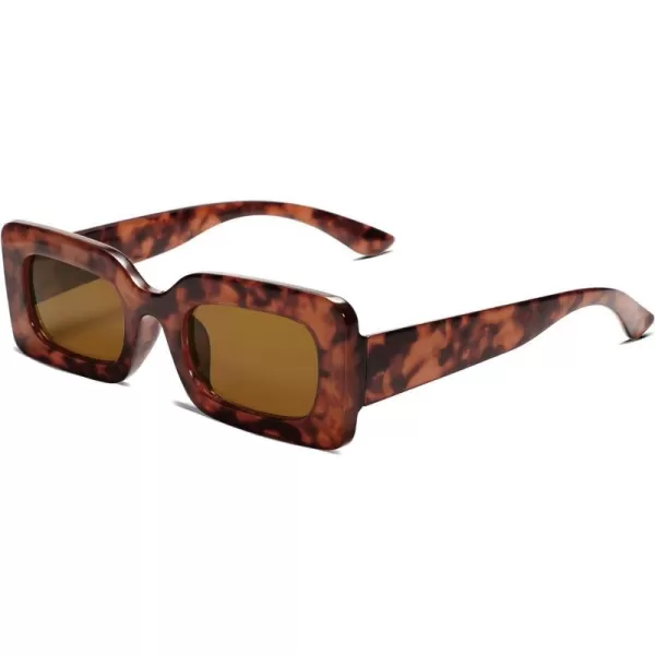 SOJOS Trendy Sunglasses for Women and MenBrown