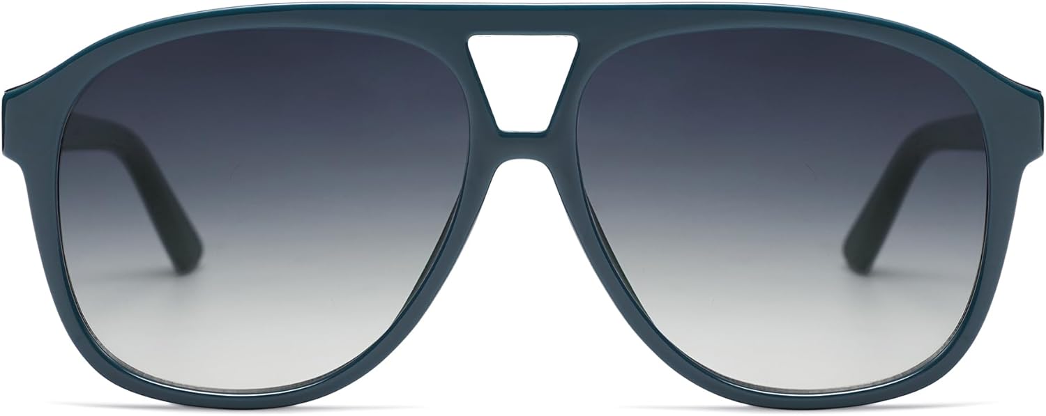 SOJOS Retro Trendy Aviator Sunglasses for Women Men Classic Vintage UV400 Aviators SJ2315BlueGradient Blue