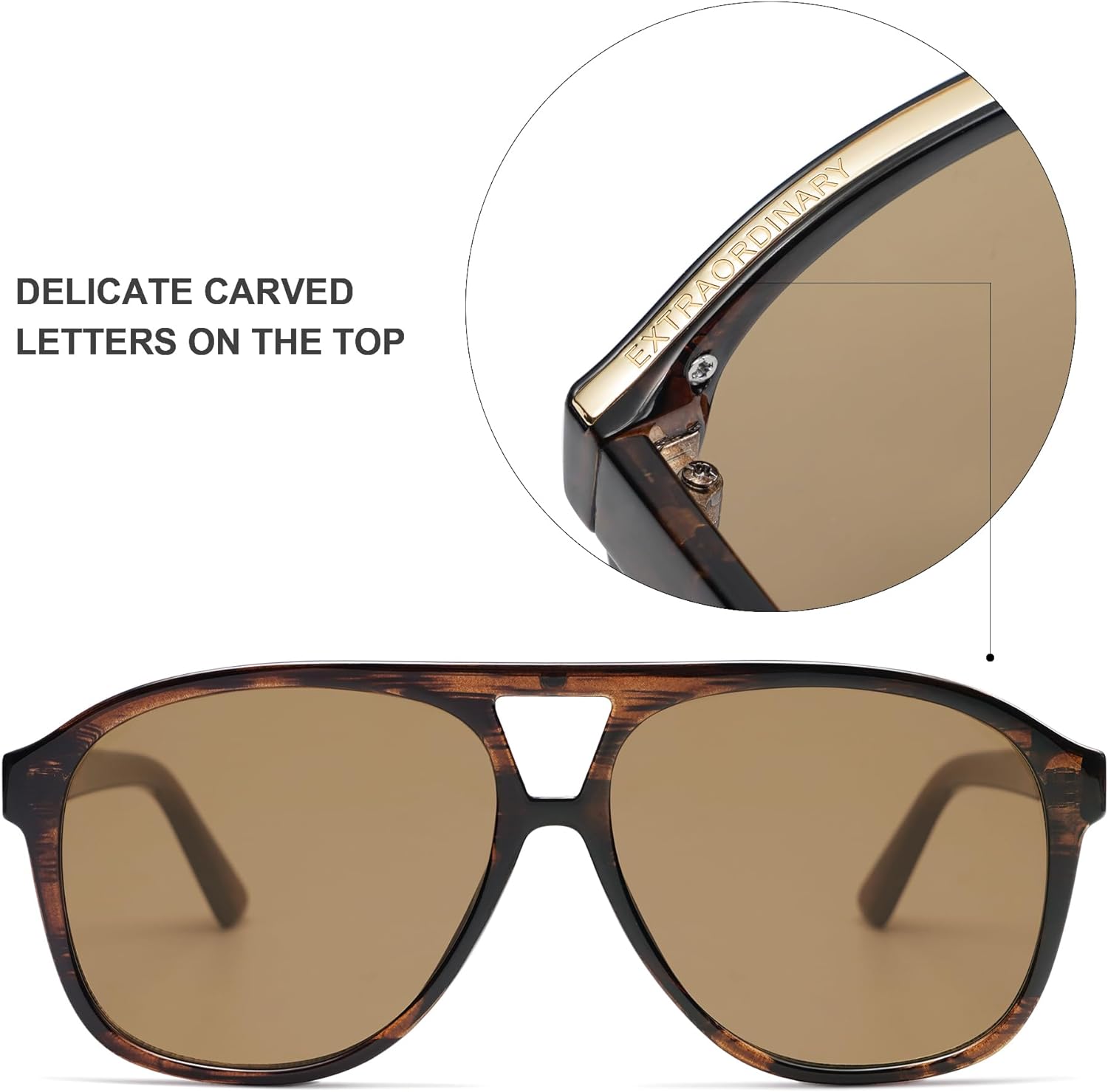 SOJOS Retro Trendy Aviator Sunglasses for Women Men Classic Vintage UV400 Aviators SJ2315Wood PatternBrown