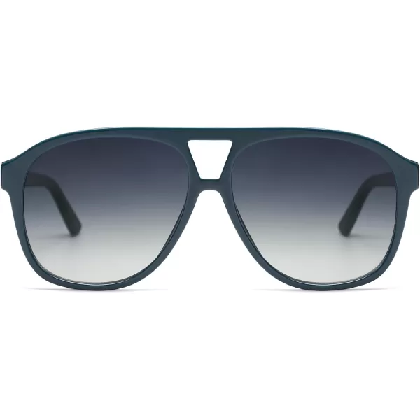 SOJOS Retro Trendy Aviator Sunglasses for Women Men Classic Vintage UV400 Aviators SJ2315BlueGradient Blue