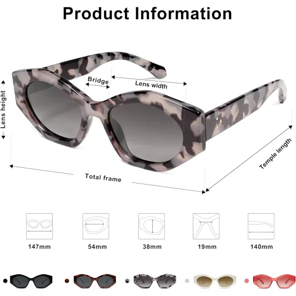 SOJOS Trendy Hexagonal Polarized Sunglasses for Womens MensRetro Polygon Shades Designer Inspired UV400 Sun Glasses SJ2307Multicolor