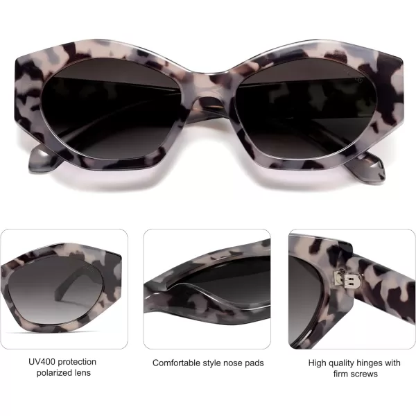SOJOS Trendy Hexagonal Polarized Sunglasses for Womens MensRetro Polygon Shades Designer Inspired UV400 Sun Glasses SJ2307Multicolor