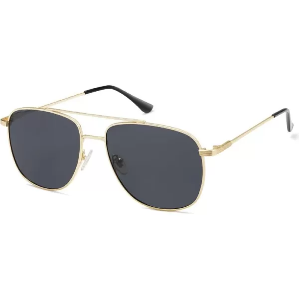 SOJOS Polarized Aviator Sunglasses Womens Men Trendy Designer Shades SJ1218Black