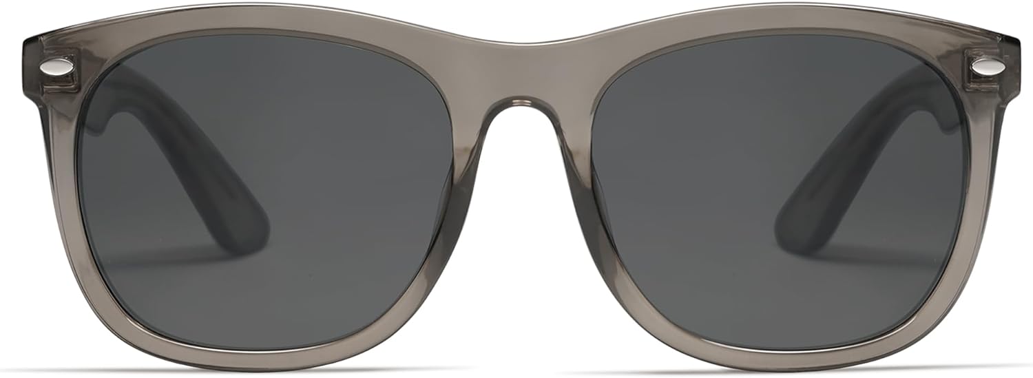 SOJOS Classic Square Sunglasses for Women Men Vintage Retro Oversized Womens UV400 Sun Glasses SJ2270Crystal GreyGrey