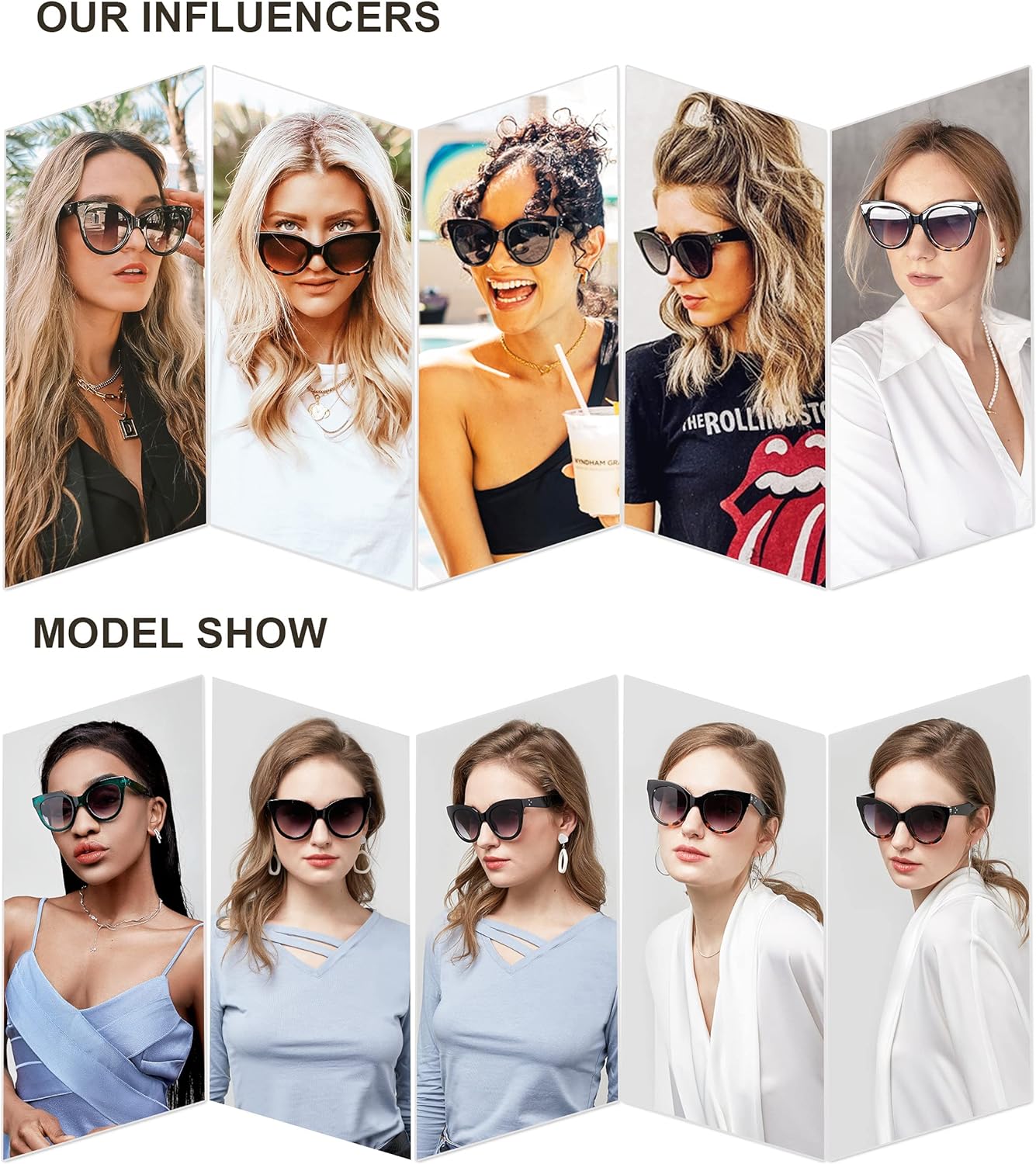 SOJOS Retro Oversized Cateye Sunglasses for Women Large Vintage Trendy Shades SJ2074Yellow TortoiseBlue