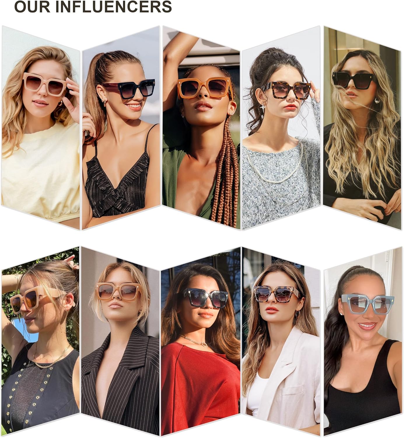 SOJOS Vintage Oversized Square Sunglasses for WomenRetro Womens Luxury Big Sun Glasses UV400 Protection SJ2194Leopard