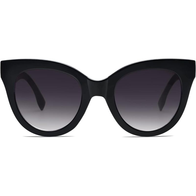 SOJOS Retro Oversized Cateye Sunglasses for Women Large Vintage Trendy Shades SJ2074BlackGrey