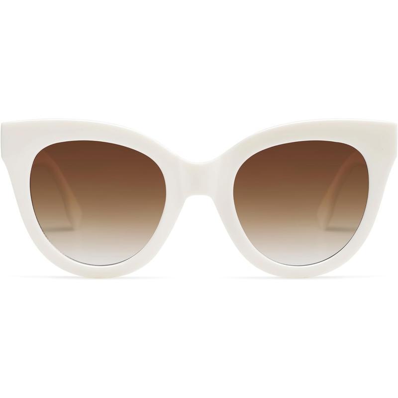 SOJOS Retro Oversized Cateye Sunglasses for Women Large Vintage Trendy Shades SJ2074CreamBrown