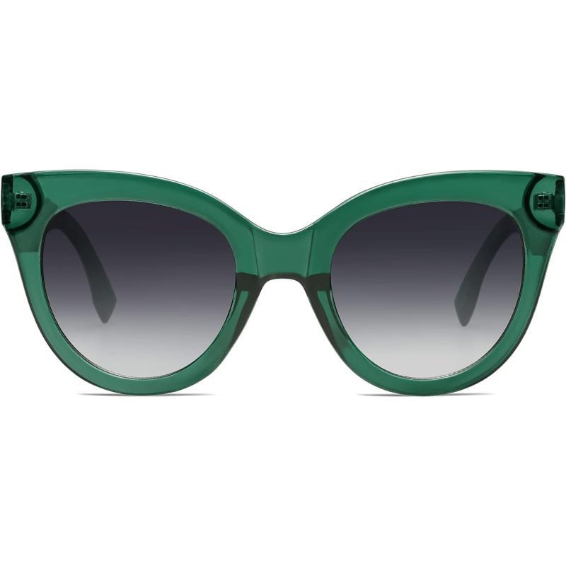 SOJOS Retro Oversized Cateye Sunglasses for Women Large Vintage Trendy Shades SJ2074GreenGrey