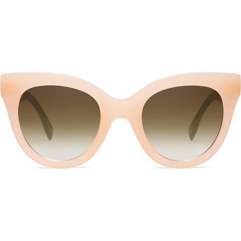SOJOS Retro Oversized Cateye Sunglasses for Women Large Vintage Trendy Shades SJ2074Milky BrownBrown