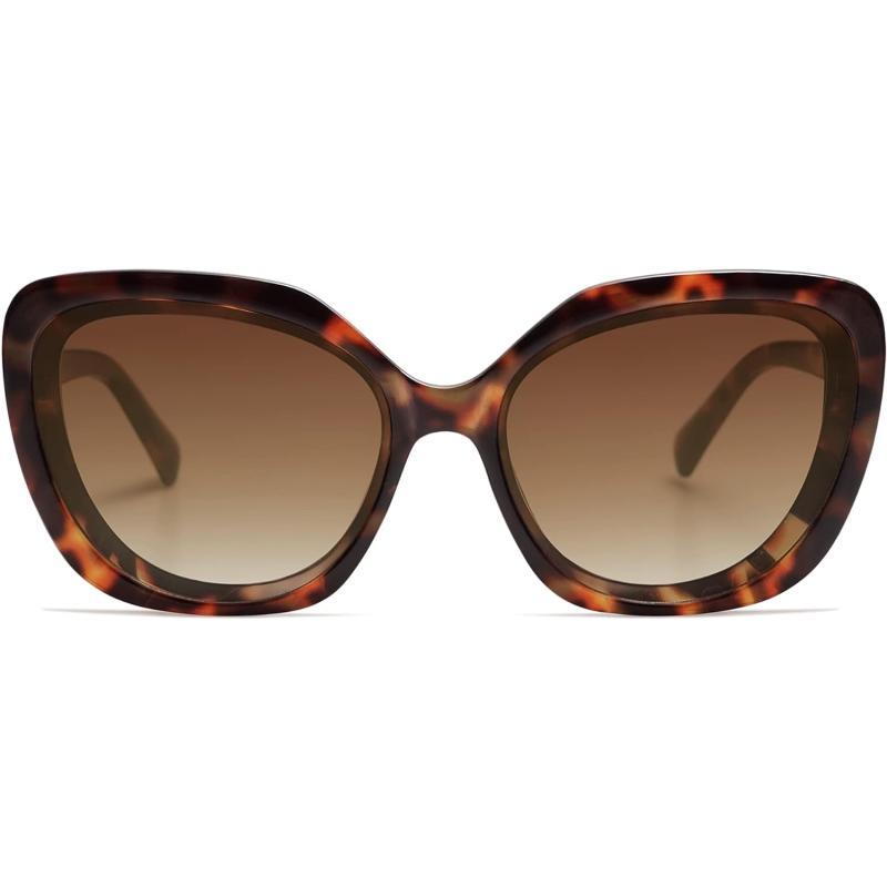 SOJOS Retro Oversized Square Sunglasses Womens Vintage Shades Large Sun Glasses Trendy Bold Designer Sunnies SJ2256Brown TortoiseBrown