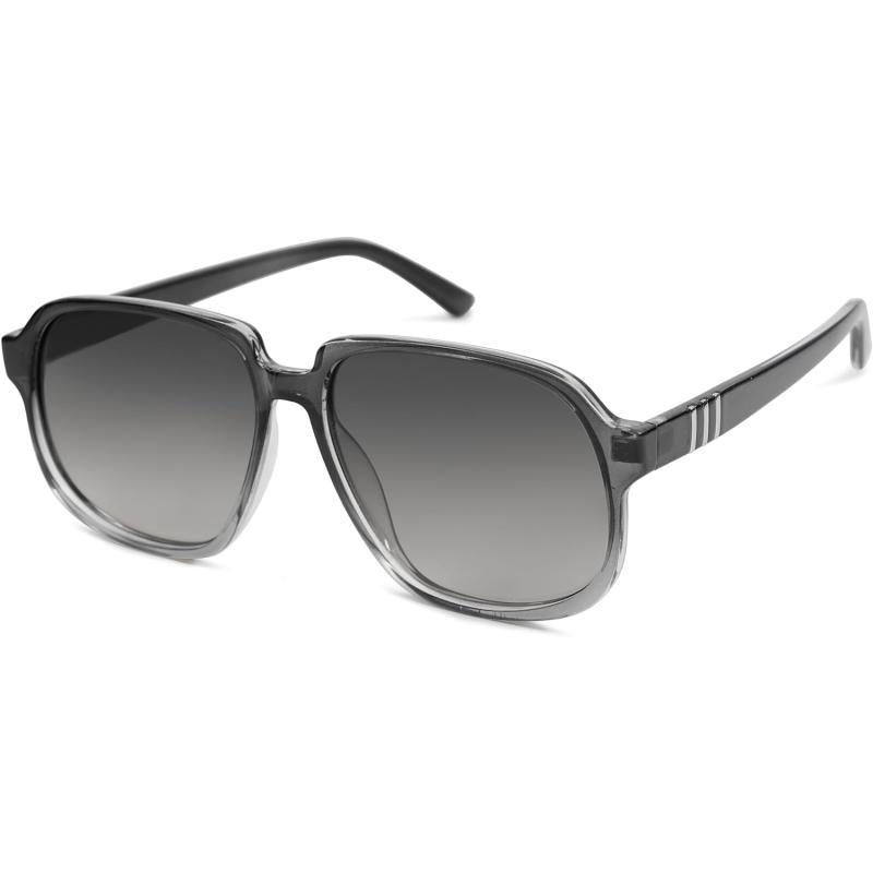 SOJOS Retro Vintage Square Polarized Sunglasses for Women Men 70s Stylish Oversized Sunnies SJ2272Dark GreyGrey