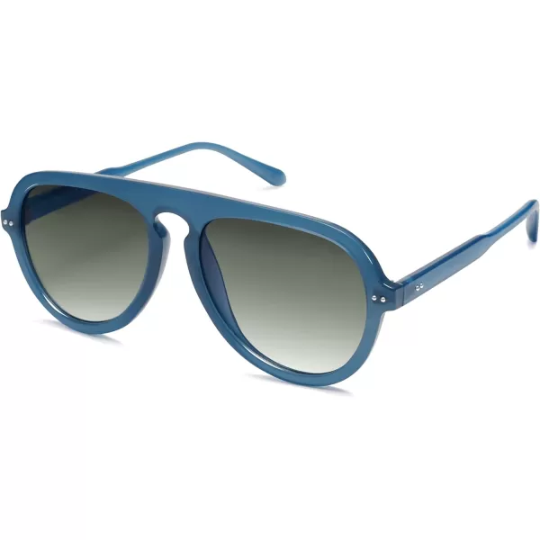 SOJOS Retro Aviator Sunglasses Womens Mens Vintage Plastic Frame Shades Lentes De Sol Para Mujer SJ2255Blue