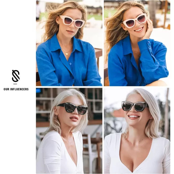 SOJOS Retro Cateye Sunglasses Women Classic Vintage Trendy Shades Sunnies Gafas de sole UV400 Protection SJ2190Tortoise