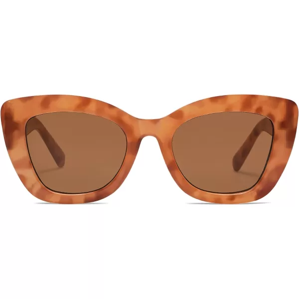 SOJOS Retro Cateye Sunglasses Women Classic Vintage Trendy Shades Sunnies Gafas de sole UV400 Protection SJ2190Tortoise