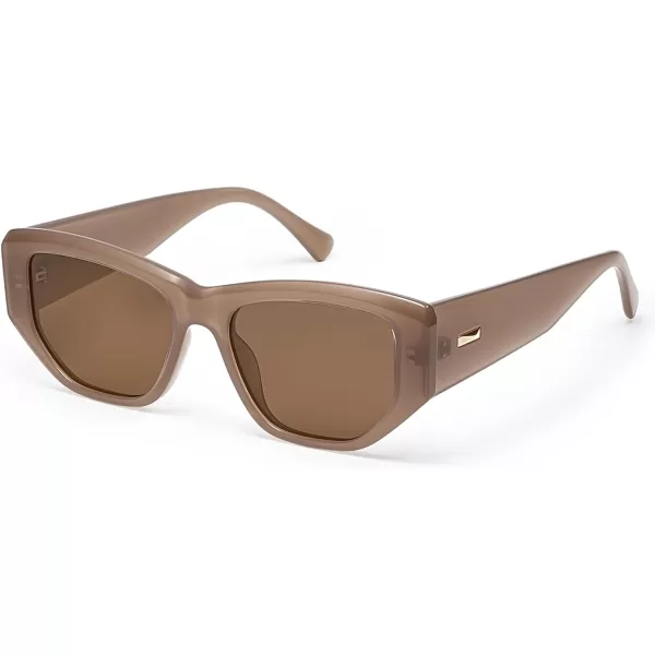 SOJOS Retro Square Polarized Sunglasses Womens 80s 90s Trendy Cute Sunnies SJ2293BrownBrown