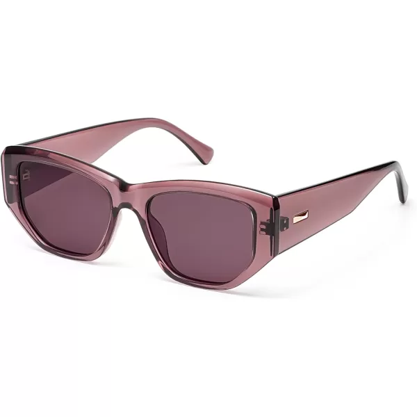 SOJOS Retro Square Polarized Sunglasses Womens 80s 90s Trendy Cute Sunnies SJ2293PurplePurple
