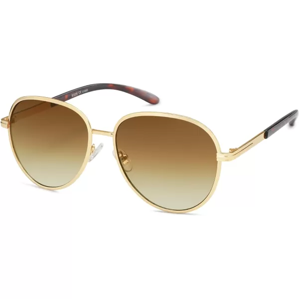 SOJOS Retro Trendy Aviator Sunglasses Women Men 90s Vintage Glasses Stylish Sunglasses SJ1216Tortoise