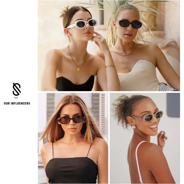 SOJOS Small Retro Oval Polarized Sunglasses for Women Men 90s Vintage Small Face UV400 Protection Tiny Sun Glasses SJ2286Leopard