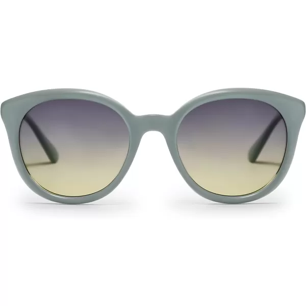 SOJOS Small Round Polarized Sunglasses for Women Men Vintage Style UV400 Lens SJ2259Green