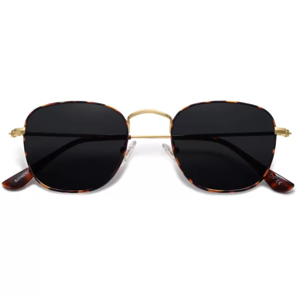 SOJOS Square Polarized Sunglasses for Men Women Classic Vintage Retro StyleDemiGrey