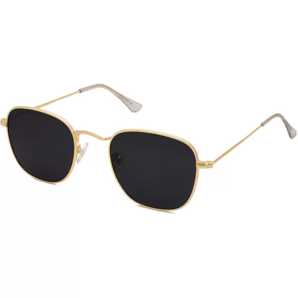 SOJOS Square Polarized Sunglasses for Men Women Classic Vintage Retro StyleGoldGrey