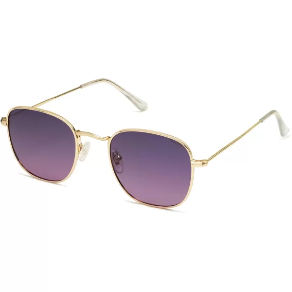 SOJOS Square Polarized Sunglasses for Men Women Classic Vintage Retro StyleGoldGreyamppink