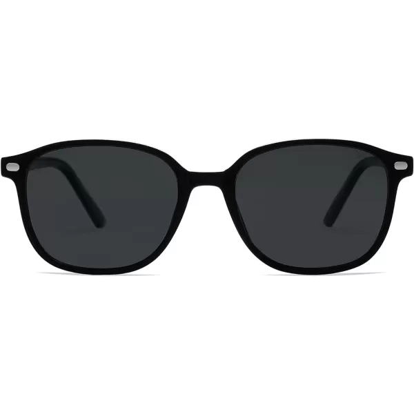 SOJOS Square Trendy Polarized Sunglasses Women Classic Retro UV Protection Sunnies Sun Glasses Black SJ2171Black Grey