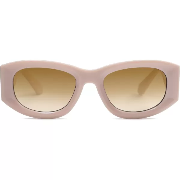 SOJOS Sunglasses Womens Mens Trendy 2023 Y2K Square Retro ShadesPink
