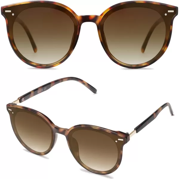 SOJOS Sunglasses Womens Trendy 2023Black Tortoise Frame