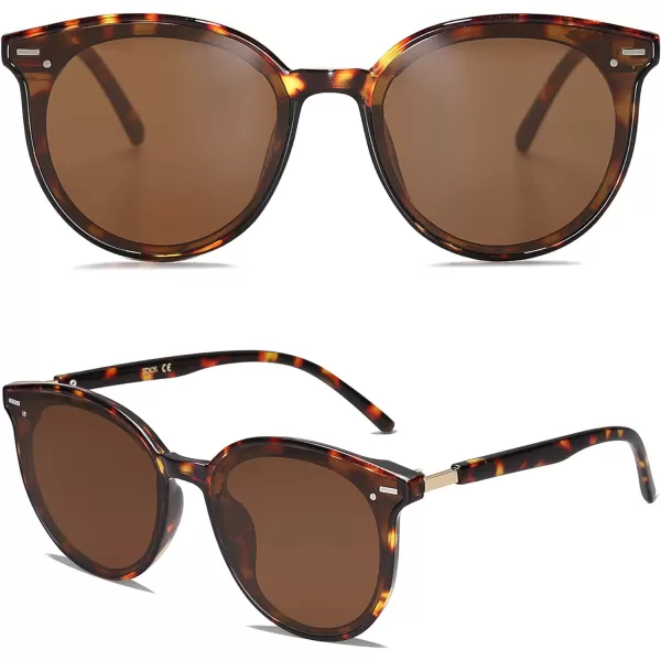 SOJOS Sunglasses Womens Trendy 2023Dark Brown