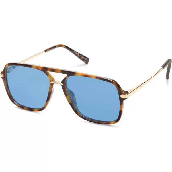 SOJOS Sunglasses for Women amp Men Retro Polarized Lens Trendy Aviator 90s Shades SJ2229BrownBlue