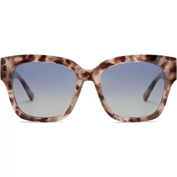 SOJOS Trendy Polarized Square Sunglasses WomensRetro Oversized Women Thick Sun Glasses SJ2217Grey Tort