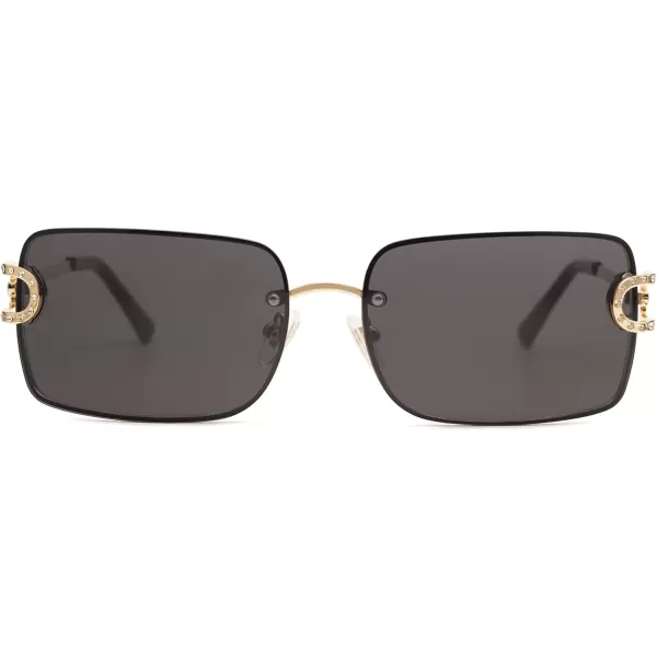 SOJOS Trendy Sunglasses for Women and MenGoldGrey