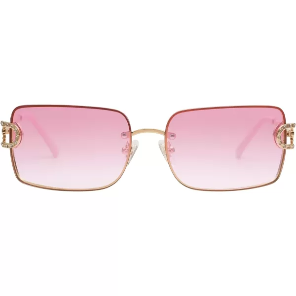 SOJOS Trendy Sunglasses for Women and MenGoldPink Grading
