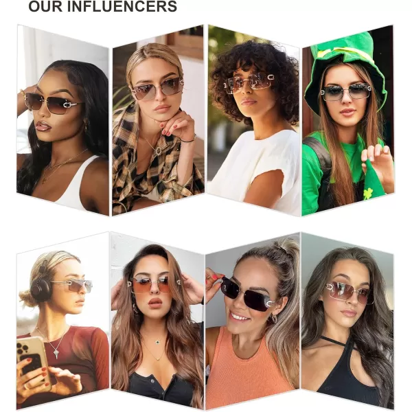 SOJOS Trendy Sunglasses for Women and MenGoldPink Grading