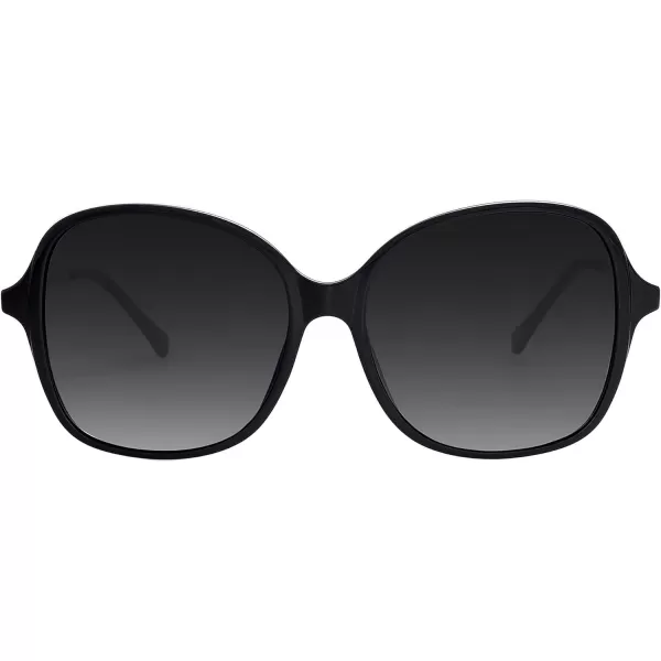 SOJOS Vintage Big Oversized Square Sunglasses for Women TR90 Frame Womens Shades Sunglasses SJ5097Black