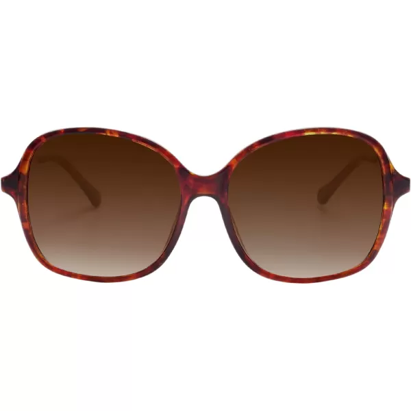 SOJOS Vintage Big Oversized Square Sunglasses for Women TR90 Frame Womens Shades Sunglasses SJ5097Tortoise