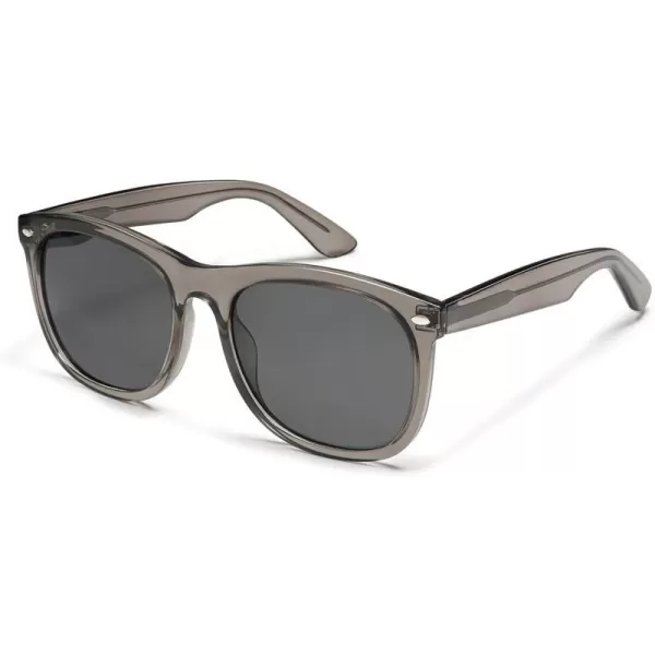 SOJOS Classic Square Sunglasses for Women Men Vintage Retro Oversized Womens UV400 Sun Glasses SJ2270Crystal GreyGrey