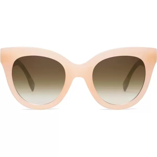 SOJOS Retro Oversized Cateye Sunglasses for Women Large Vintage Trendy Shades SJ2074Milky BrownBrown
