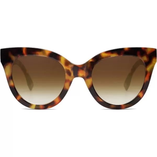 SOJOS Retro Oversized Cateye Sunglasses for Women Large Vintage Trendy Shades SJ2074TortoiseBrown