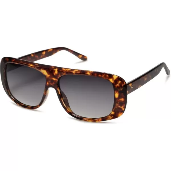 SOJOS Retro Oversized Square Polarized Sunglasses Womens Men Vintage Shades Large Sun Glasses Bold Designer Sunnies SJ2243Brown Tortoise