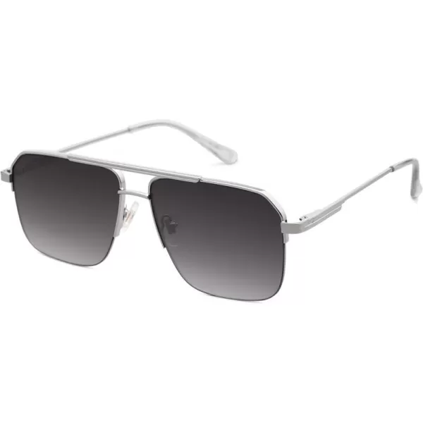 Silver&gradient Grey Lens