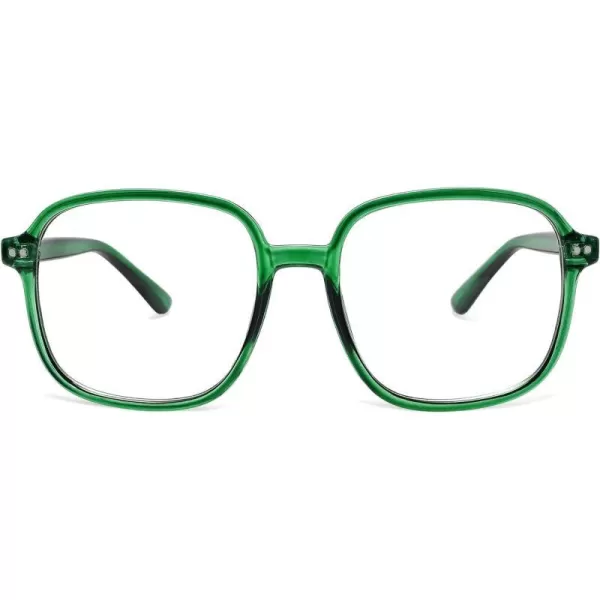 C7 Crystal Dark Green Frame Anti-Blue Light Lens