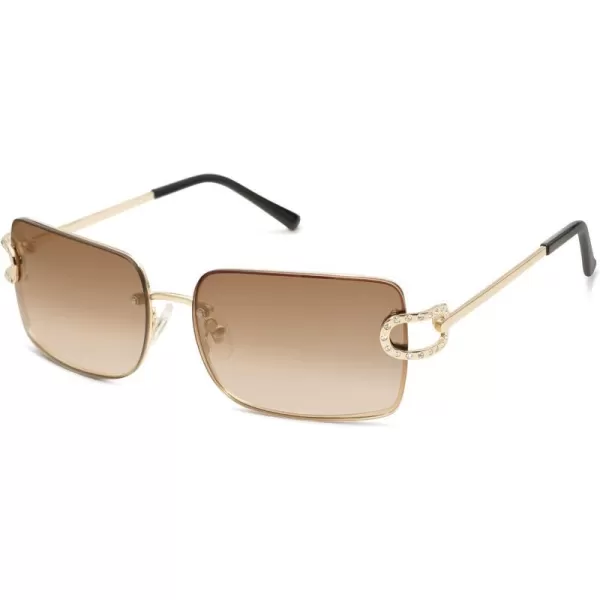 SOJOS Trendy Sunglasses for Women and MenGoldBrown Grading