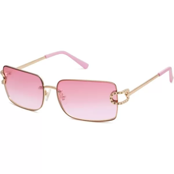 SOJOS Trendy Sunglasses for Women and MenGoldPink Grading